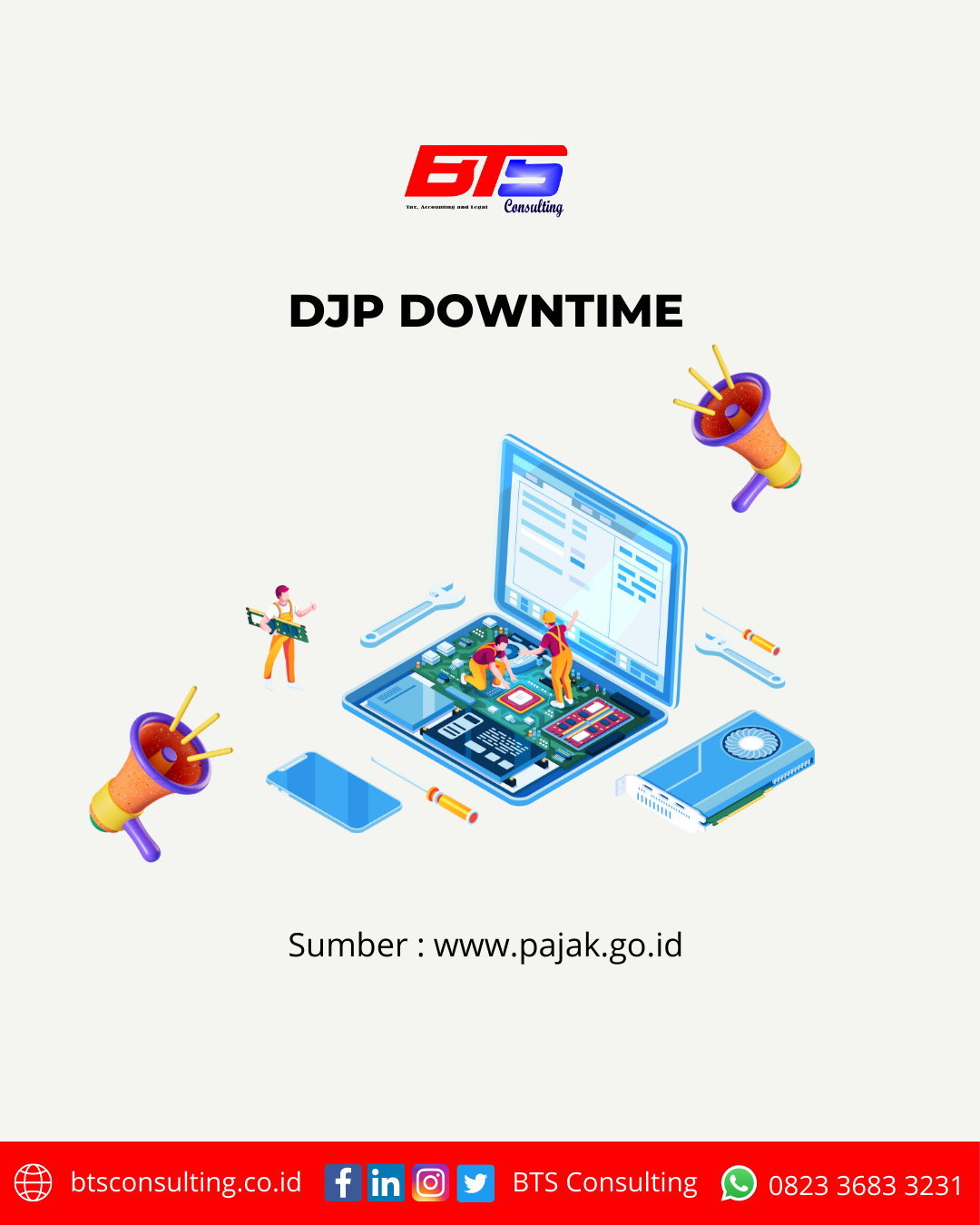 DJP Downtime – Berkah Tangguh Sinergi – BTS Consulting